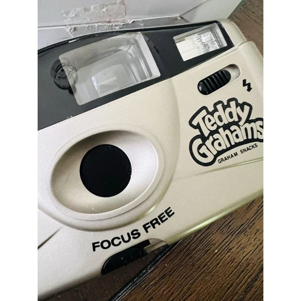 Collectible Teddy Grahams Brand 35mm Camera Vintage Megaview Point and Shoot